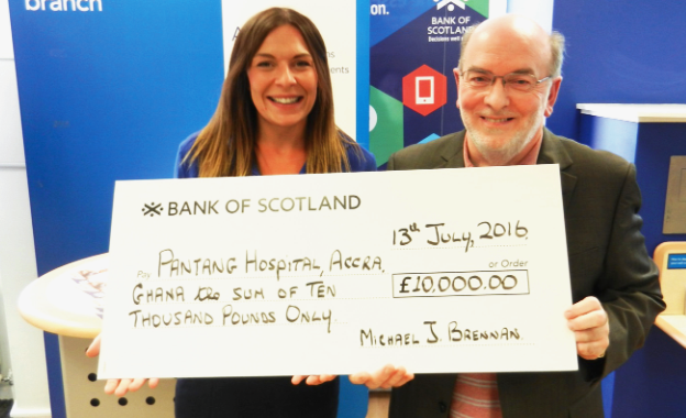Scottish lecturer raises £10,000 for Pantang Psychiatric Hospital