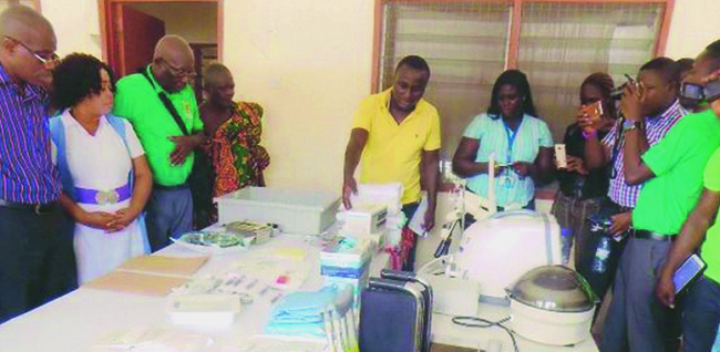 Abirem Hospital receives support from 3 institutions
