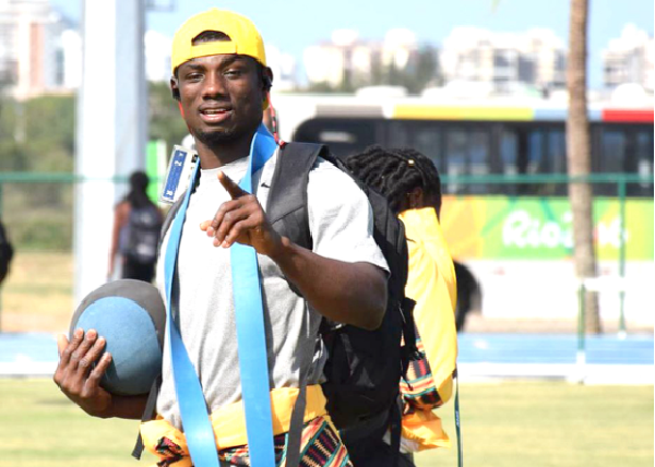 All eyes on Ampomah at Rio 2016 as he competes in javelin today