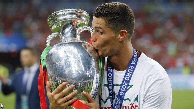 Cristiano Ronaldo wins Uefa's Best Player in Europe award