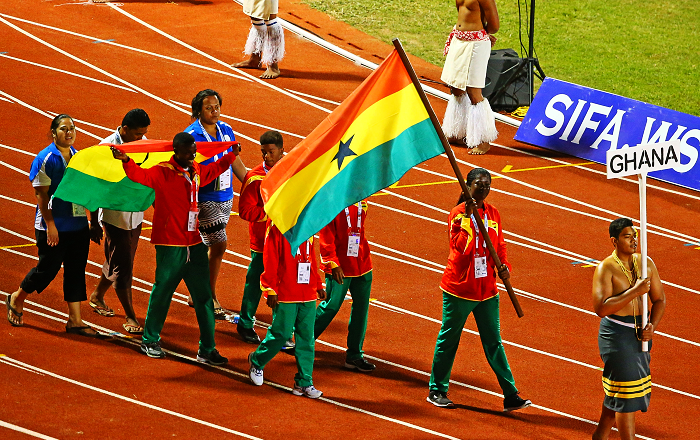  Ghana's contingent in Rio during the Olympic Games
