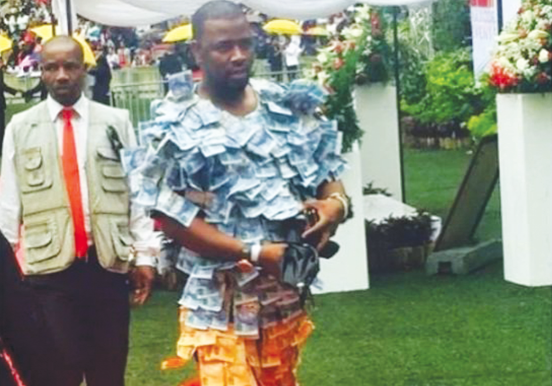 Meet man who wears suit made of real banknotes