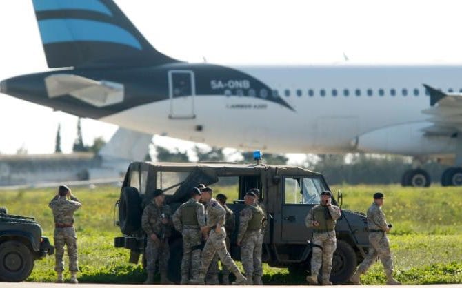 Hijacked Libyan plane diverted to Malta