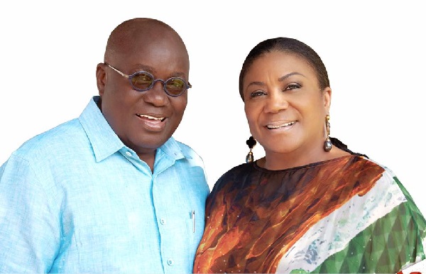 Nana Akufo-Addo with his wife Rebecca