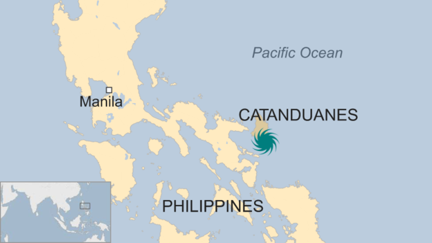 Powerful typhoon Nock-Ten makes landfall in Philippines