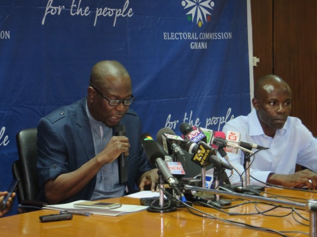 Mr Eric Dzakpasu, Public Relations Director of the Electoral Commission 