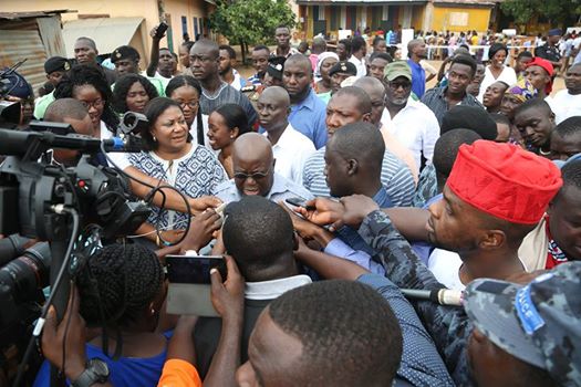 NPP supporters besiege Akufo-Addo's residence