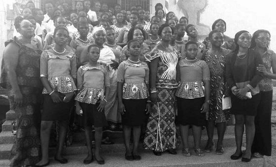 Some young women, dignitaries and executives of the YWCA Ghana