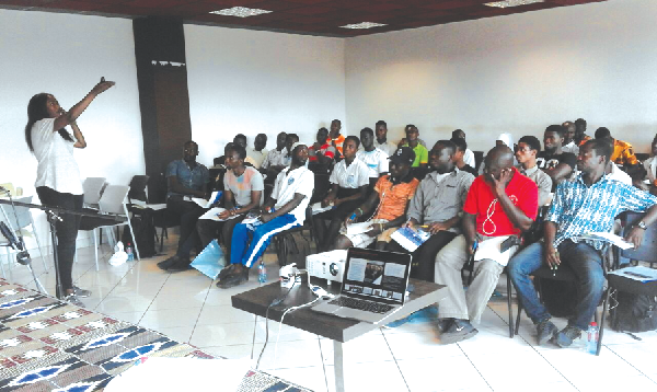 Participants at the scoring course