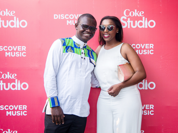 Andrew Endovo (Cewa - Coca-Cola) and Kgomotso Tabane (Marketing Manager, Coca-Cola Equatorial Africa Limited)
