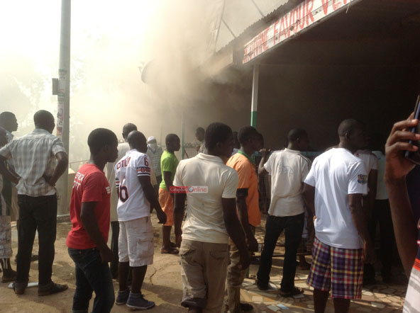 Bolgatanga: fire guts electronic shop