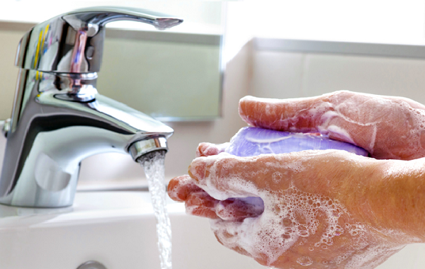 Handwashing with soap helps protect us