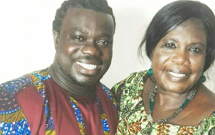  Obour, President of MUSIGA, and his mother, Madam Christiana Addo