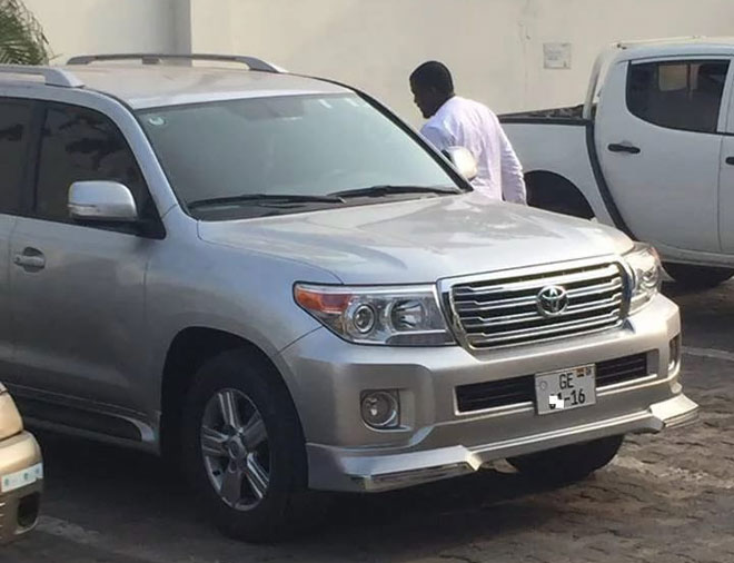 John Dumelo and his supposed new Land Cruiser V8
