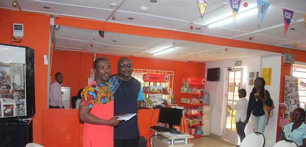 Nana Awere Damoah and Kofi Akpabli at a similar book reading event