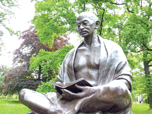 Mahatma Gandhi stood against violence
