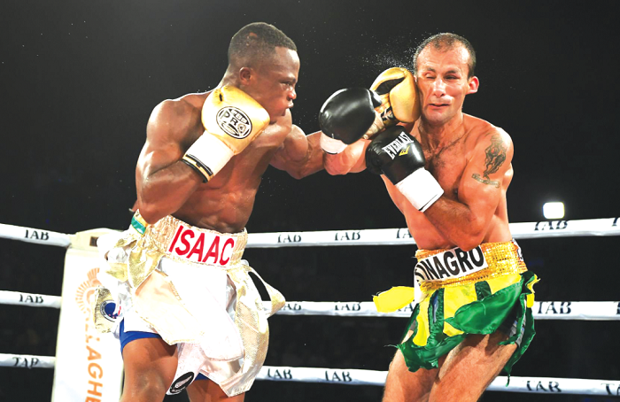 Isaac Dogbe (left) is a hot prospect for a world title