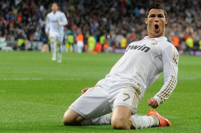 Christiano Ronaldo in action