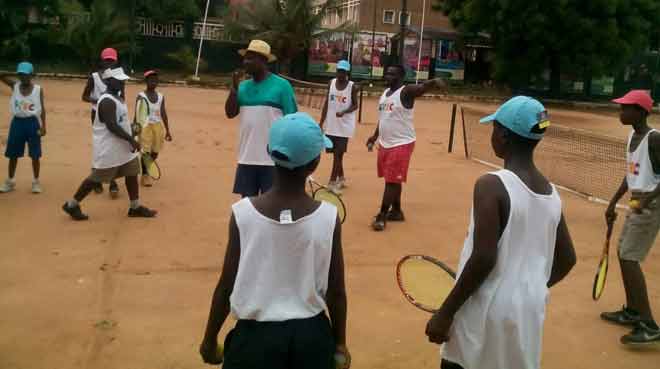 Tennis clinic at Adabraka on Saturday