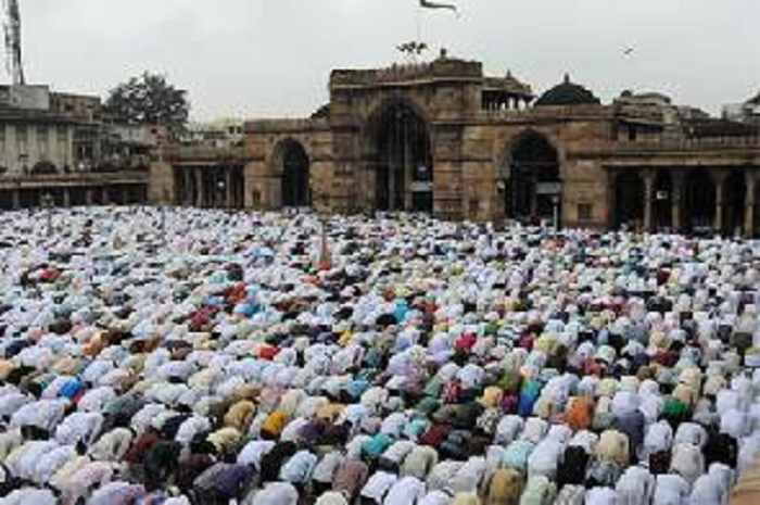 Some Muslims praying (Library photo)