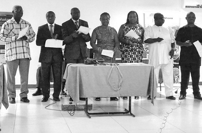 The seven-member board of directors for Tropenbos Ghana