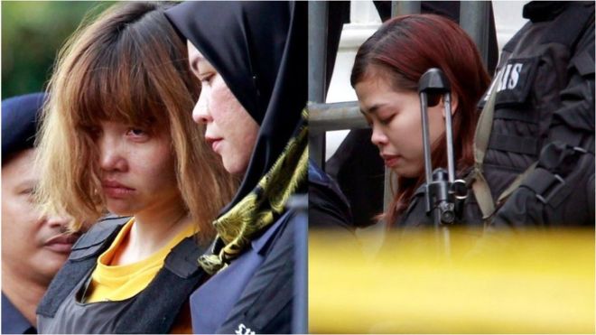Kim Jong-nam death: Two women charged with murder