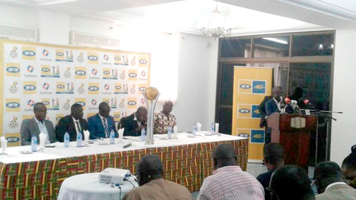  Officials of the MTN FA Cup Committee at the launch of this season’s event