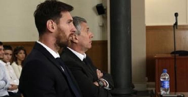 Messi and dad