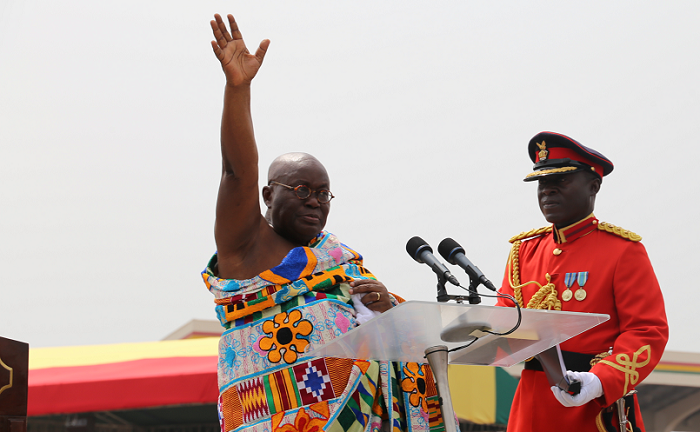 Commander-in-Chief of the Ghana Armed Forces and President of the Republic of Ghana, Nana Addo Dankwa Akufo-Addo