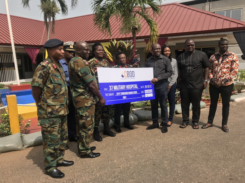  CBOD donates GH¢ 50,000 to Burns Unit of 37 Military Hospital