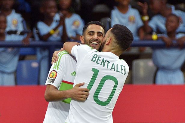 Algeria celebrate