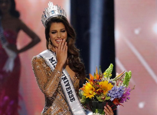 France's Iris Mittenaere after being named Miss Universe