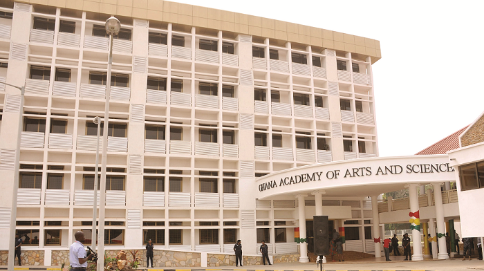  The front view of the Academy of Art and Sciences head office.