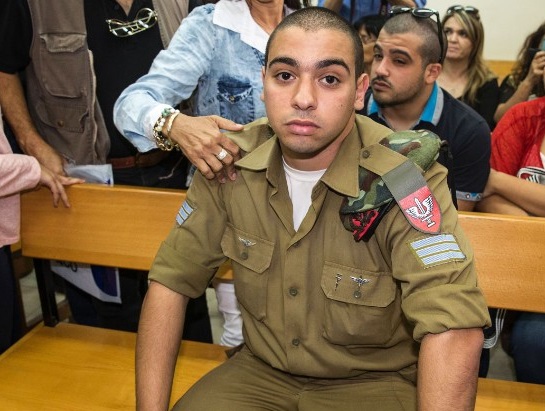 Israeli soldier Elor Azaria, pictured in court on April 18, 2016, has been convicted of manslaughter