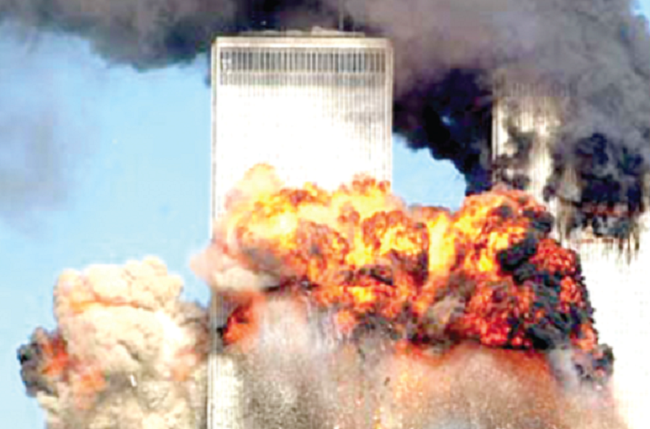 The 9/11 attacks in which two planes flew into the World Trade Centre (WTC) buildings in New York City