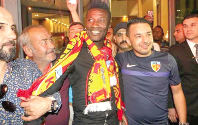 Rousing welcome for Gyan