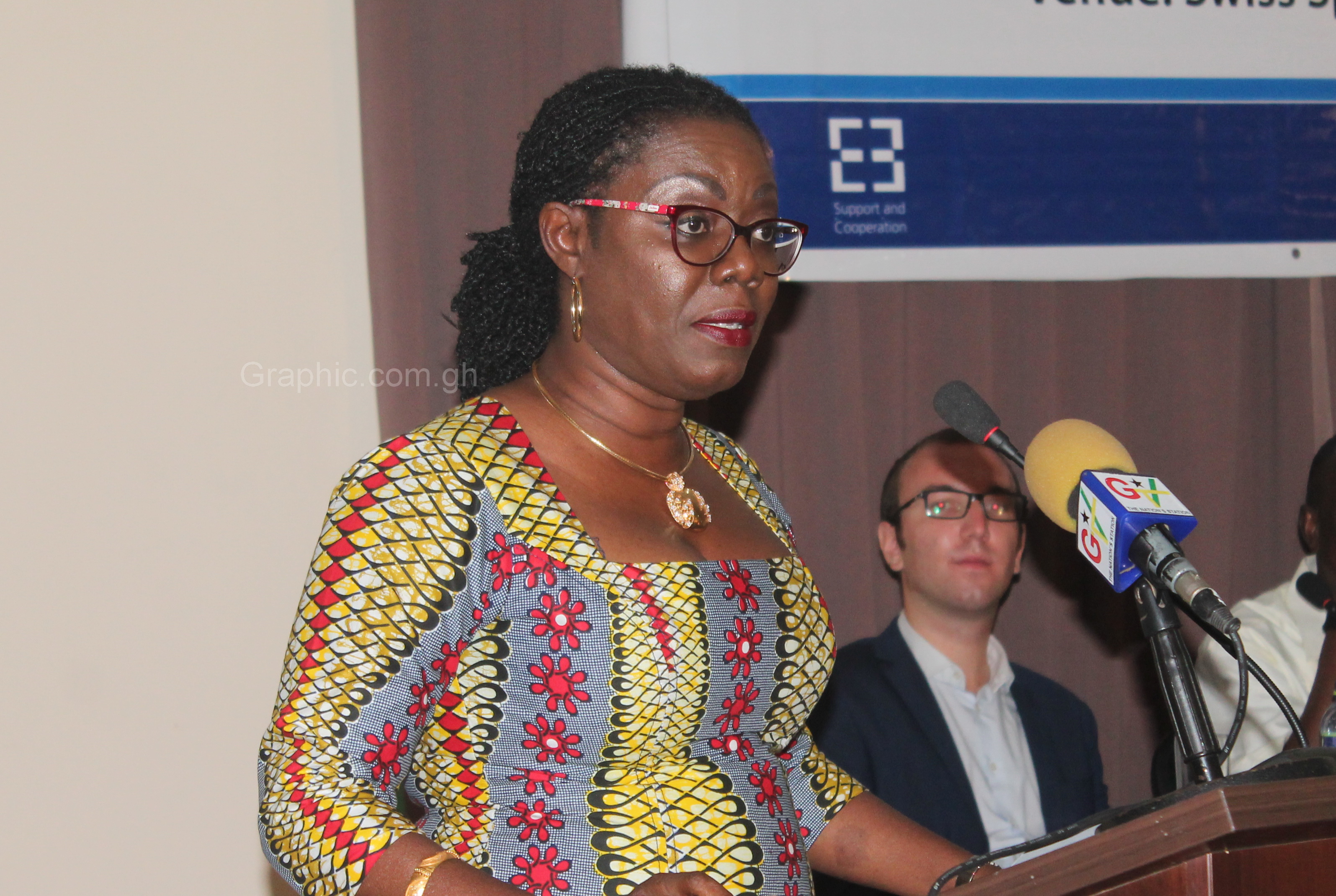 Mrs Ursula Owusu-Ekuful addressing participants in the forum