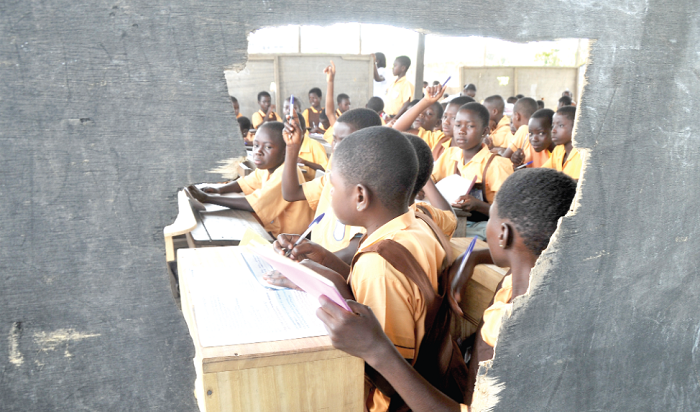 • In some basic schools, classrooms defy standards of quality education