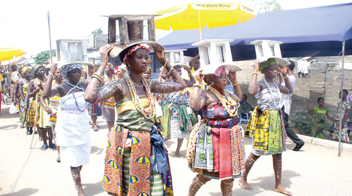 Some traditional women of Anlo at the Hogbetsotso Festival