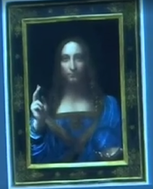 Salvator Mundi,  believed to have been painted by Leonardo da Vinci