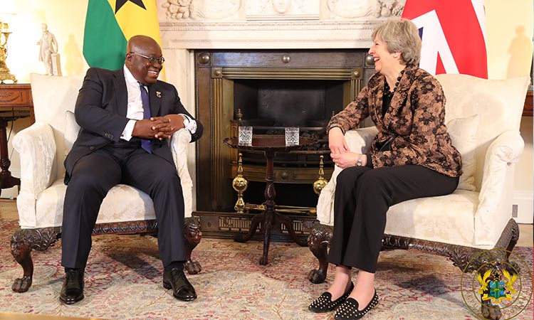Akufo-Addo holds bilateral talks with British PM Theresa May
