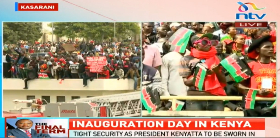 Kenya: Thousands gather for Uhuru, Ruto inauguration