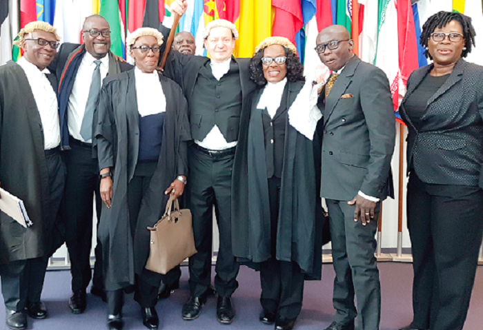 Ghana's legal team at ITLOS