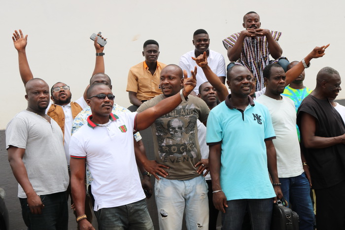 The 13-member Delta Force who were convicted and fined GH¢1,800 each for rioting, for once willingly posed for the media, after their fines were paid.