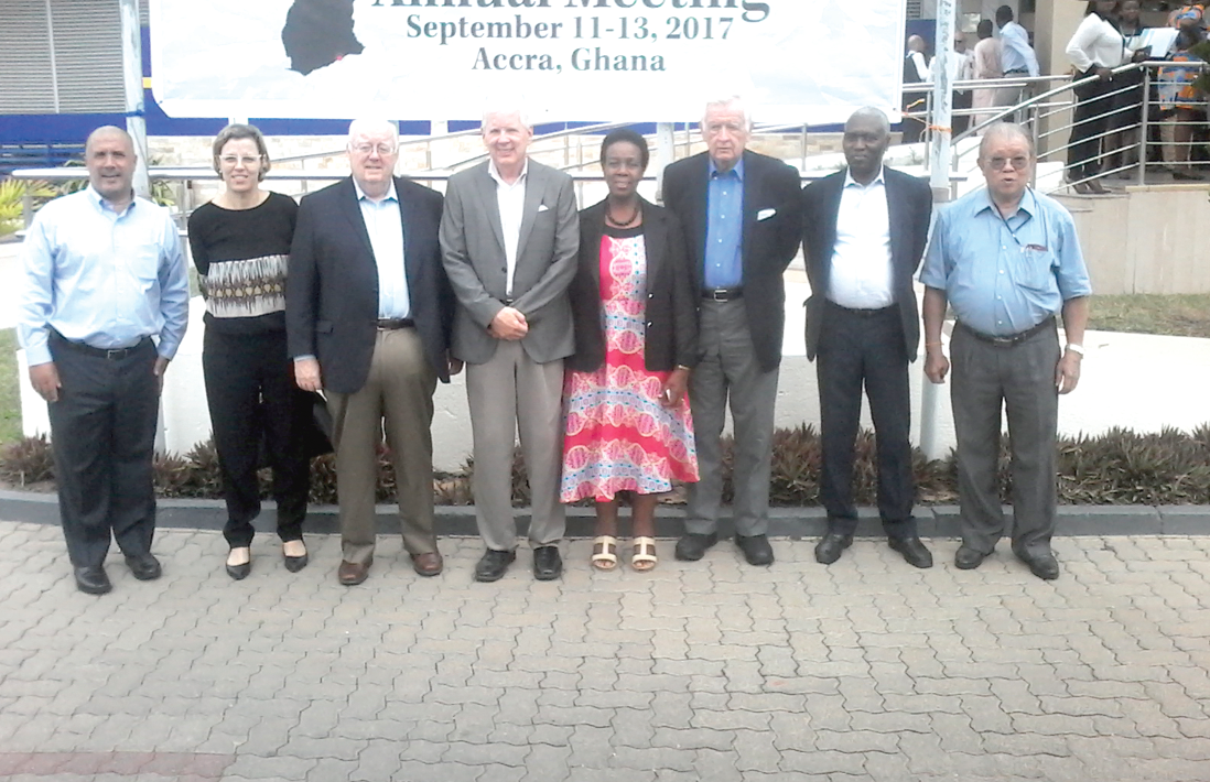 The IFDC board of directors at the 43rd Annual Board Meeting in Accra