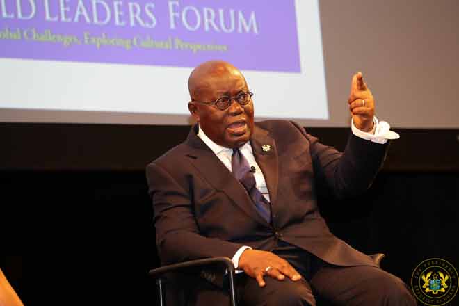 President Akufo-Addo addressing the 5th International Conference on Sustainable Development