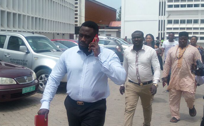 Lawrence Abrokwa leaving the court premises