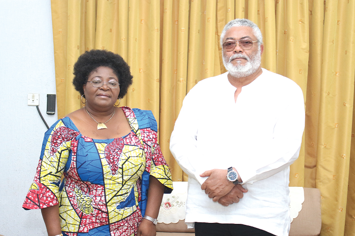 Former President Rawlings and Madam Gnininvi