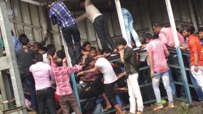 Mumbai railway station stampede kills 22 amid heavy rain