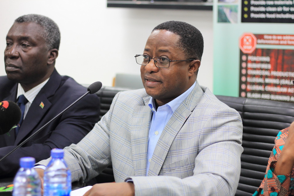 Mr John Peter Amewu - the Minister of Lands and Natural Resources